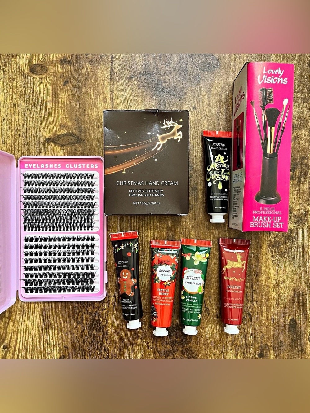 Festive Hand Cream Set - Assorted Red & Green Tubes